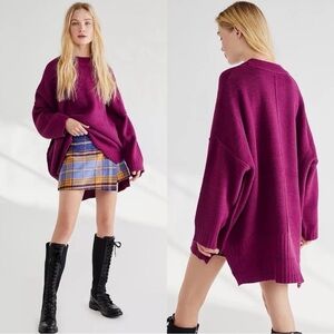 Free People peaches tunic knit sweater